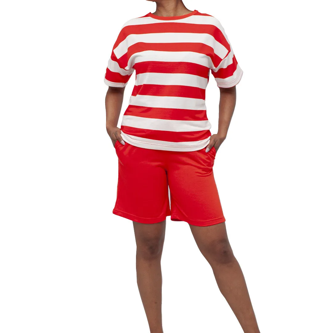 Terracotta Terry Top And Shorts Set sold by Fashion World product image thumbnail 2