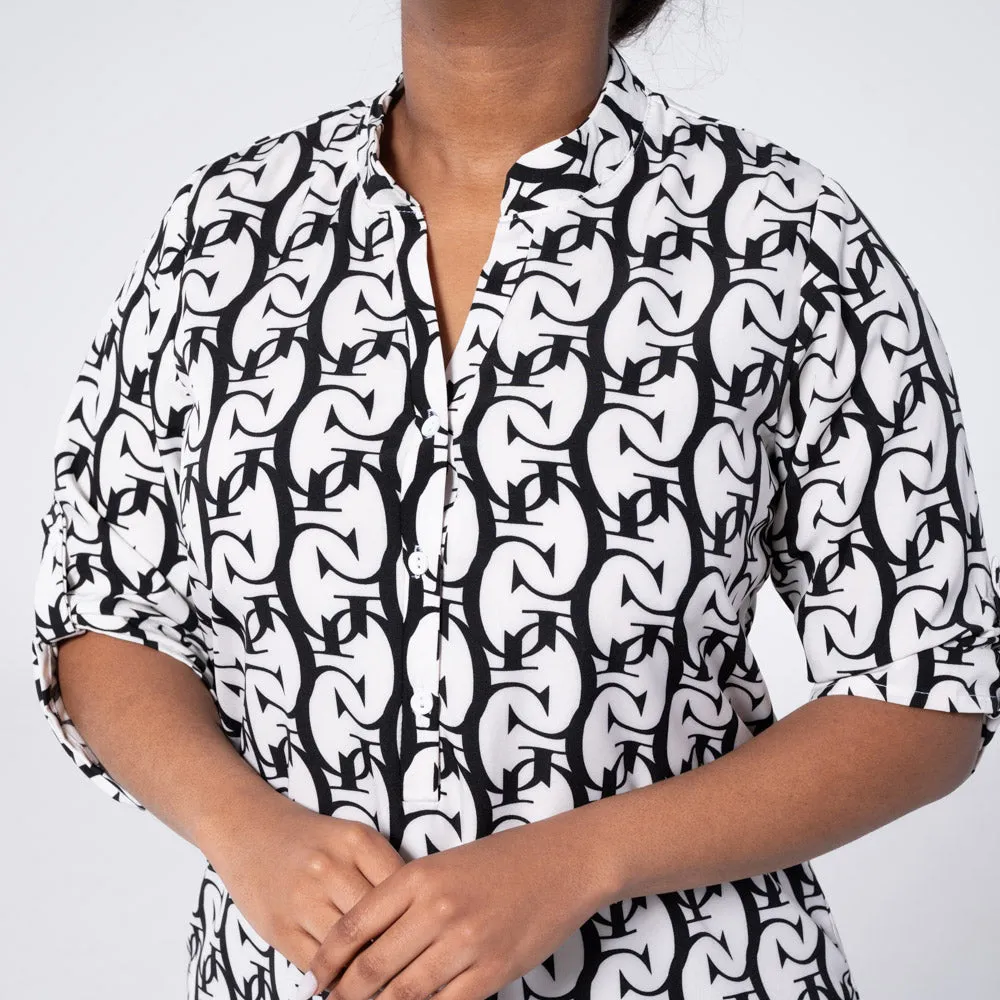 Printed Plus Size Tunic sold by Fashion World product image thumbnail 2
