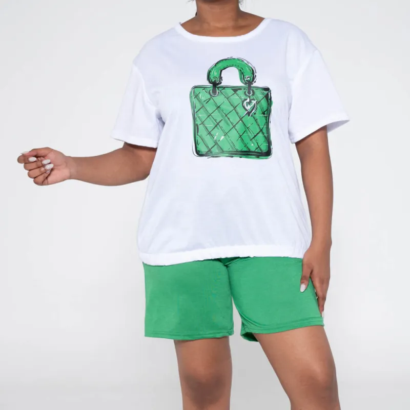 Apple Ladies Top And Shorts Set sold by Fashion World