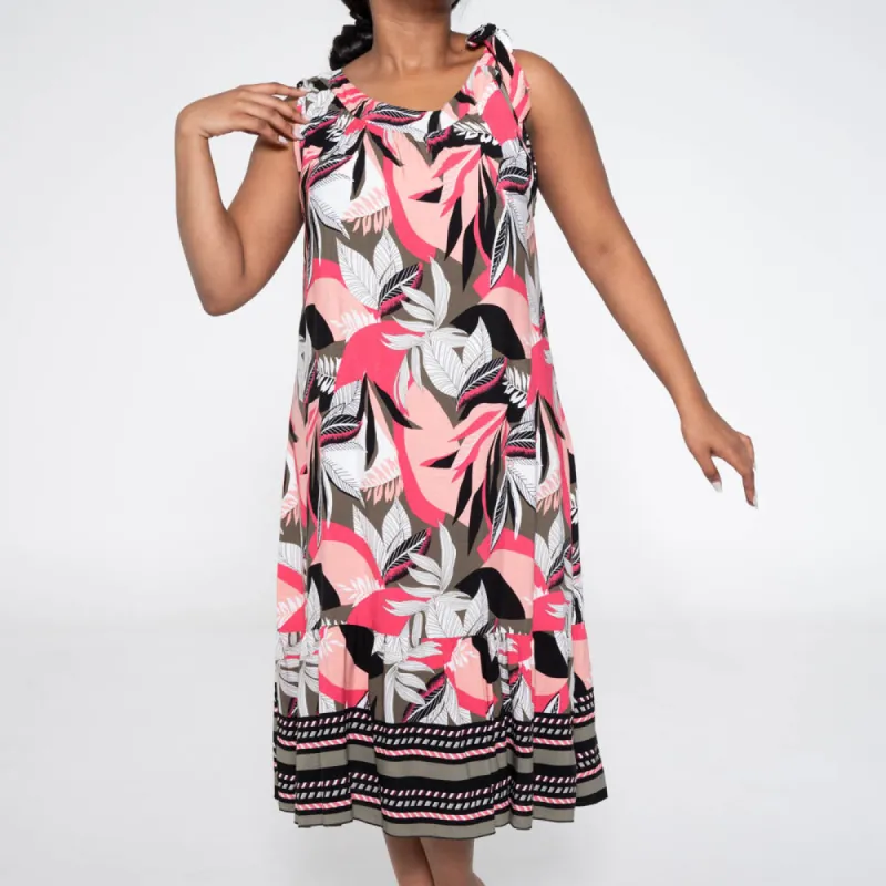 Border Print Viscose Tunic sold by Fashion World