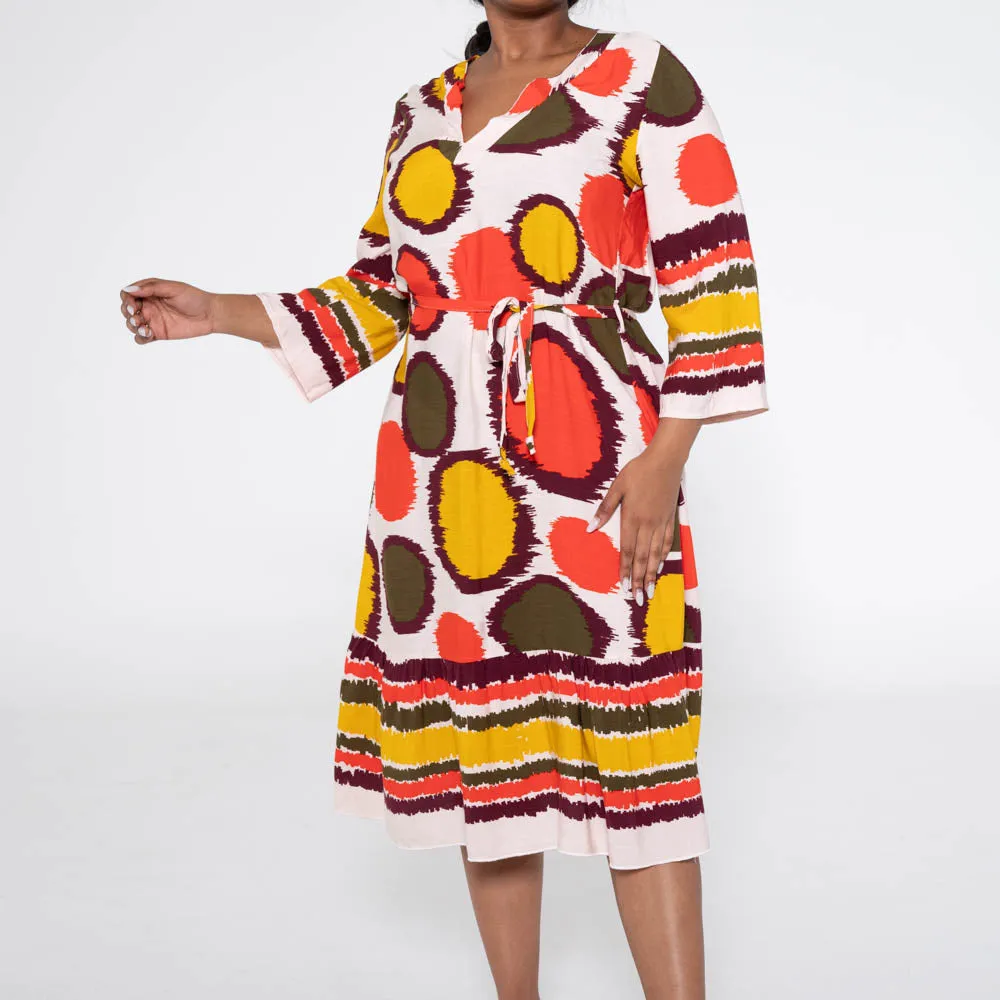 Plus Size Printed Tiered Tunic sold by Fashion World product image thumbnail 4