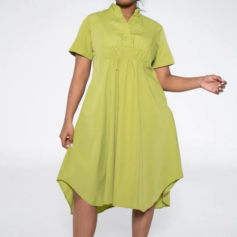 Chartreuse Poplin Tunic sold by Fashion World
