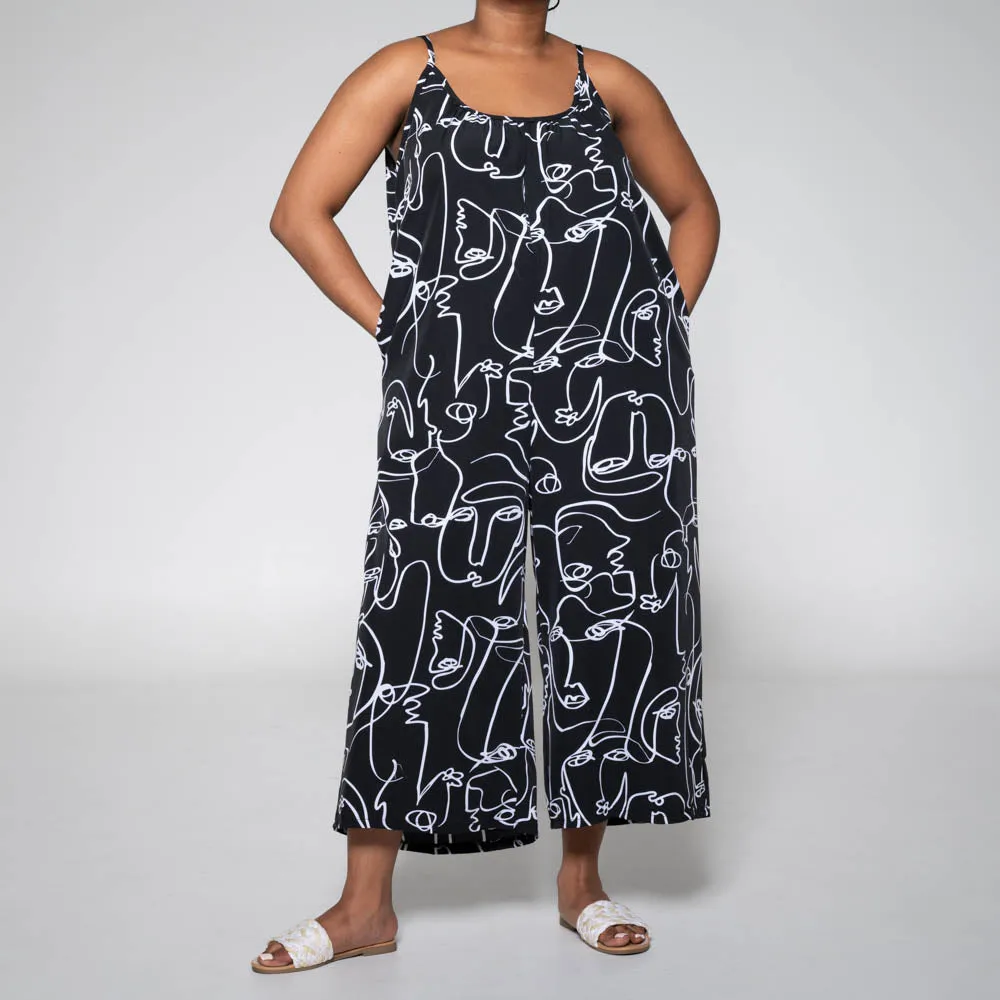 Strappy Black/White Jumpsuit sold by Fashion World product image thumbnail 3