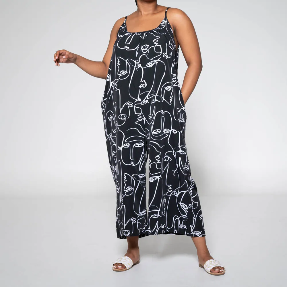 Strappy Black/White Jumpsuit sold by Fashion World product image thumbnail 2