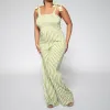 Chartreuse Striped Jumpsuit sold by Fashion World