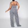 Navy/White Striped Jumpsuit sold by Fashion World