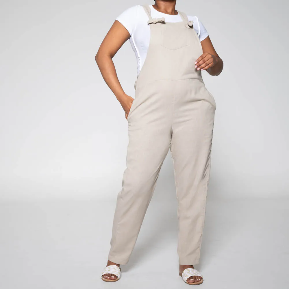 Stone Linen Jumpsuit sold by Fashion World product image thumbnail 3