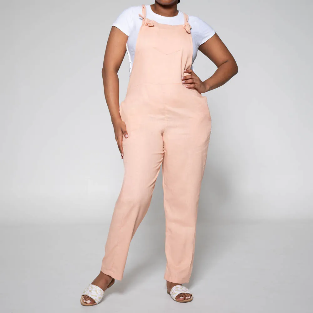Blush Linen Jumpsuit sold by Fashion World product image thumbnail 3