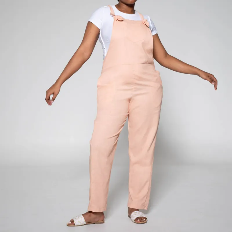 Blush Linen Jumpsuit sold by Fashion World