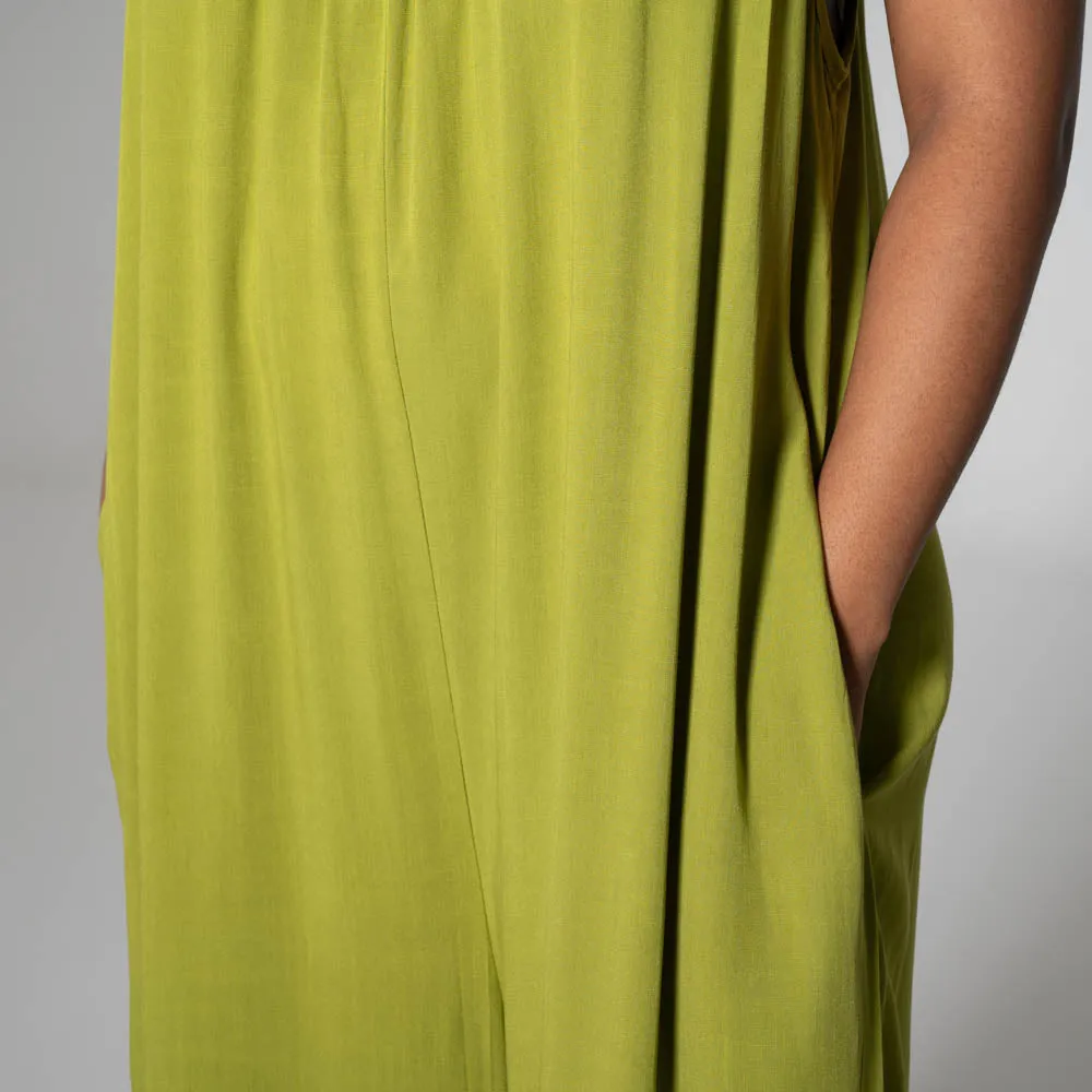 Strappy Viscose Chartreuse Jumpsuit sold by Fashion World product image thumbnail 4