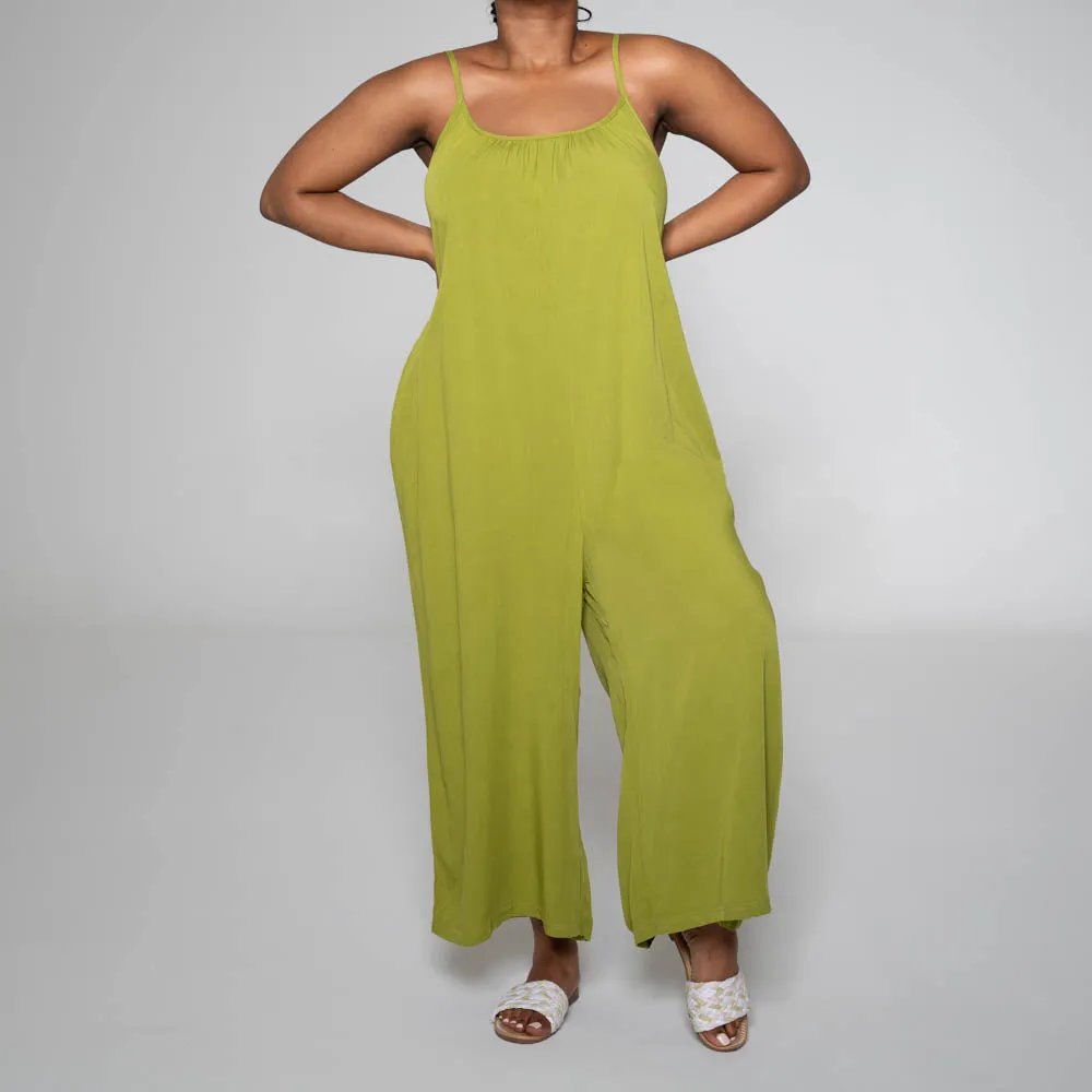 Strappy Viscose Chartreuse Jumpsuit sold by Fashion World product image thumbnail 2