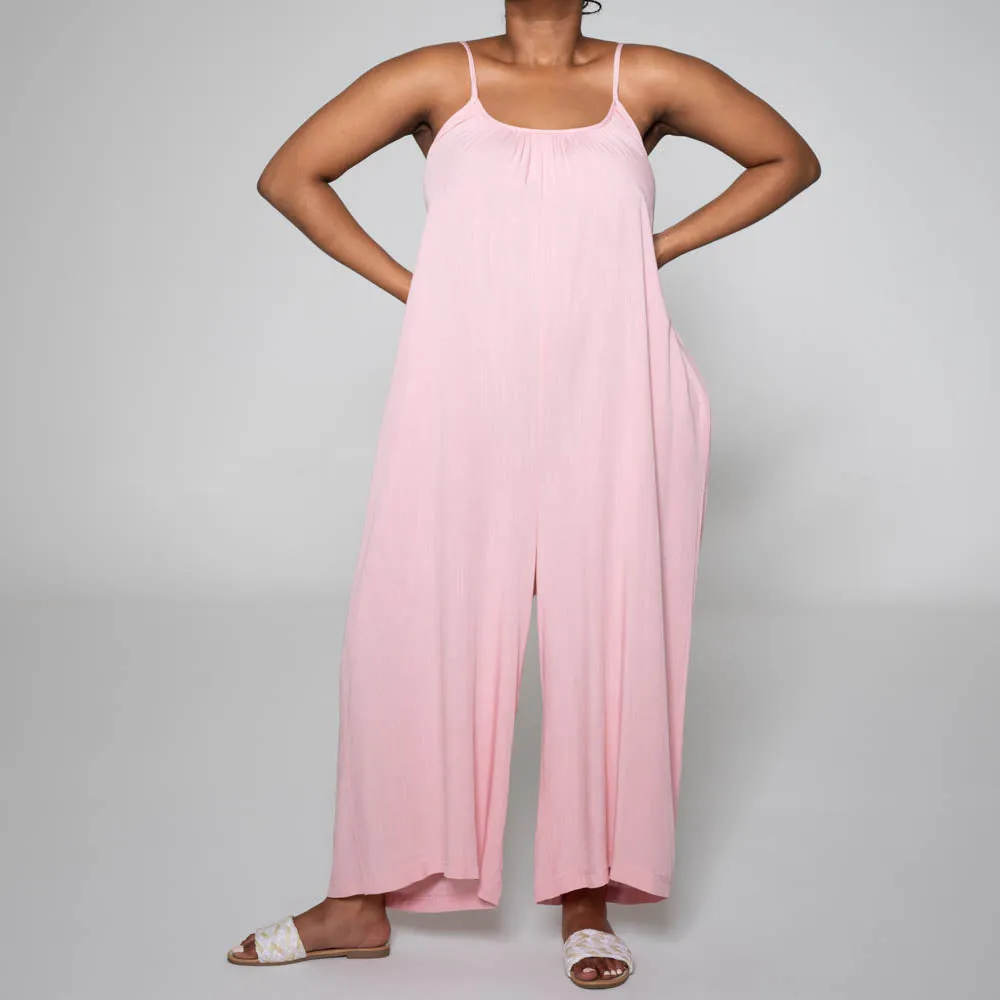 Strappy Viscose Blush Jumpsuit sold by Fashion World product image thumbnail 2