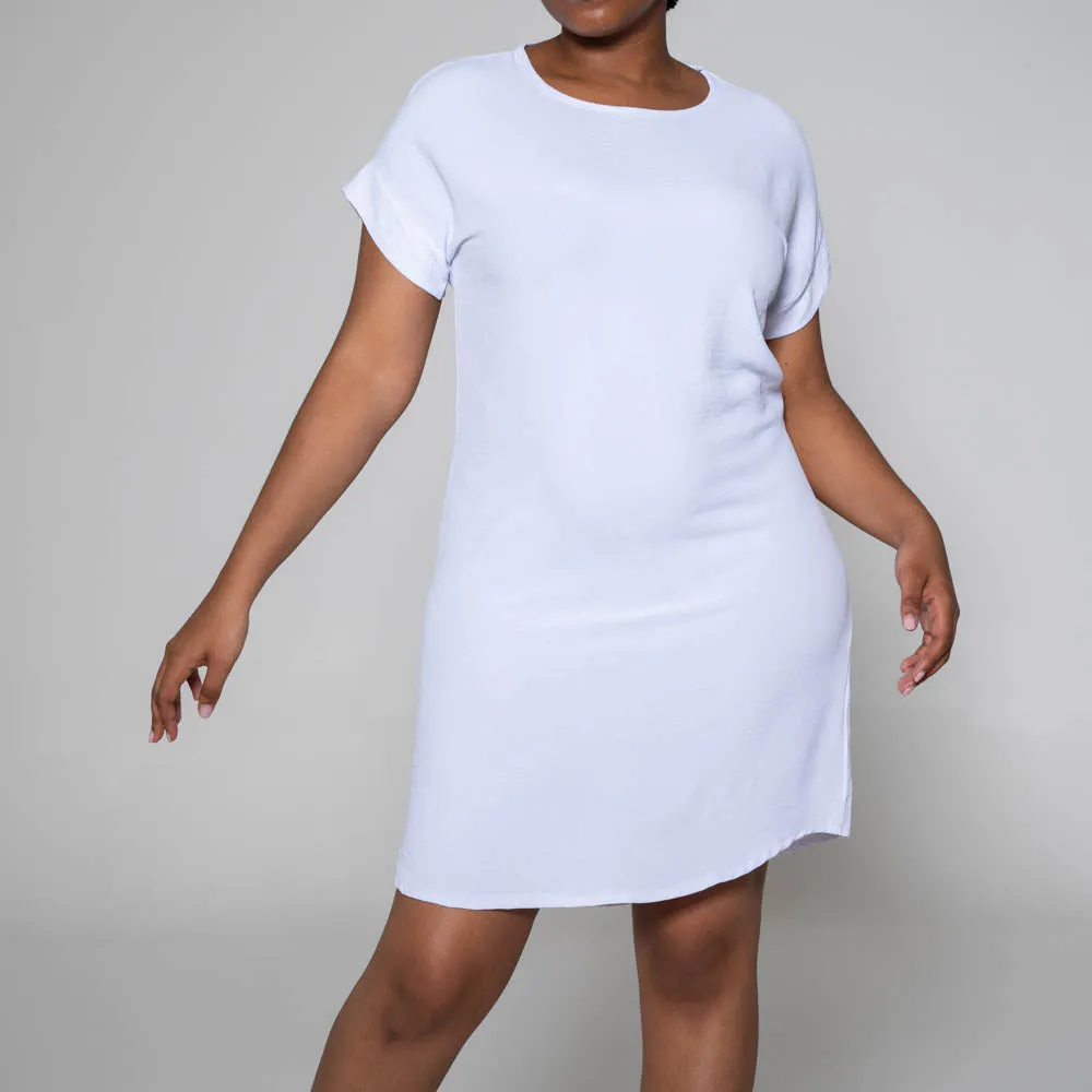 White Short Sleeve Tunic sold by Fashion World product image thumbnail 3