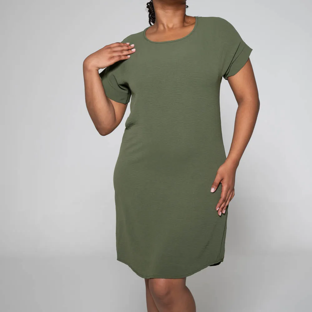 Olive Short Sleeve Tunic sold by Fashion World product image thumbnail 4
