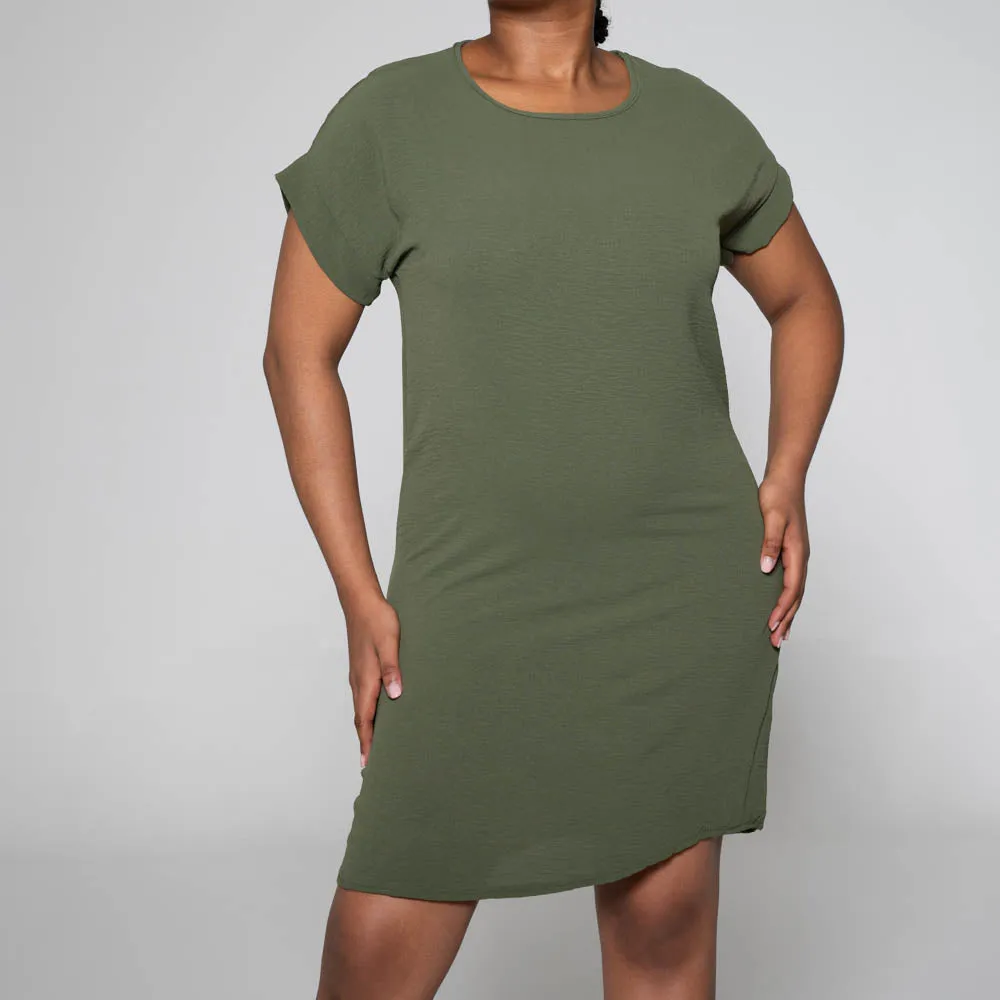 Olive Short Sleeve Tunic sold by Fashion World product image thumbnail 2