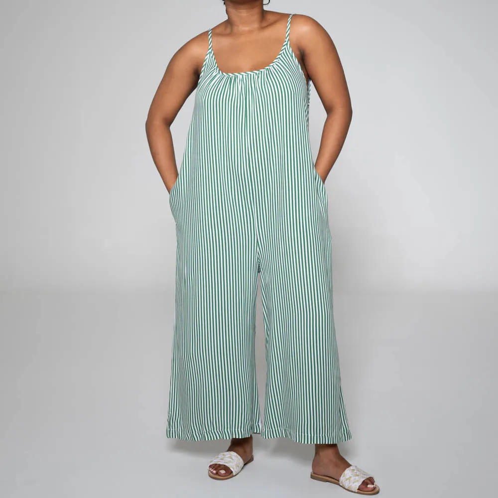 Striped Viscose Jumpsuit sold by Fashion World
