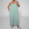 Striped Viscose Jumpsuit sold by Fashion World
