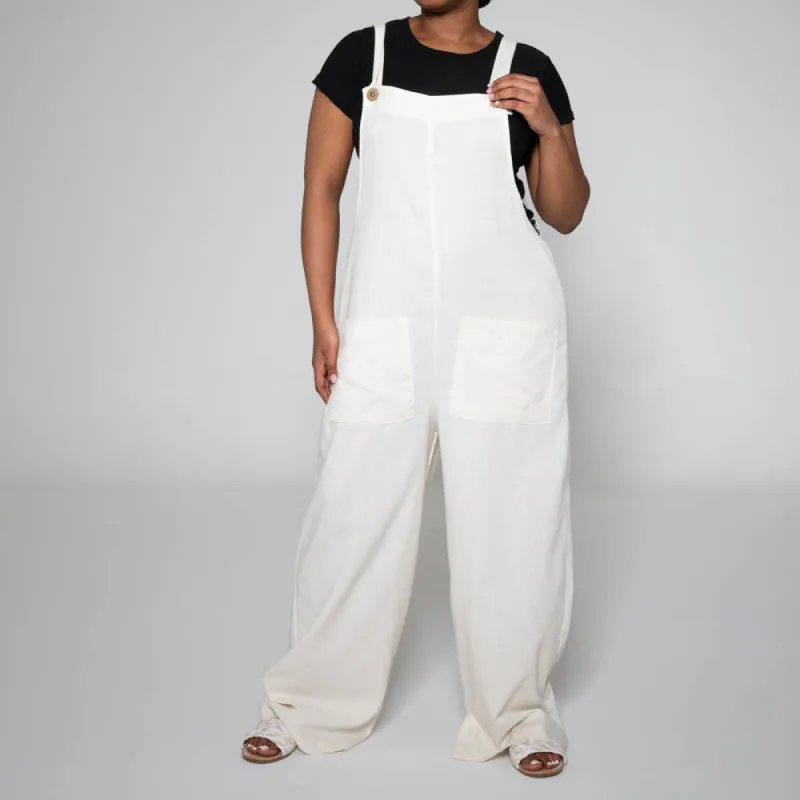 Printed Linen Jumpsuit sold by Fashion World