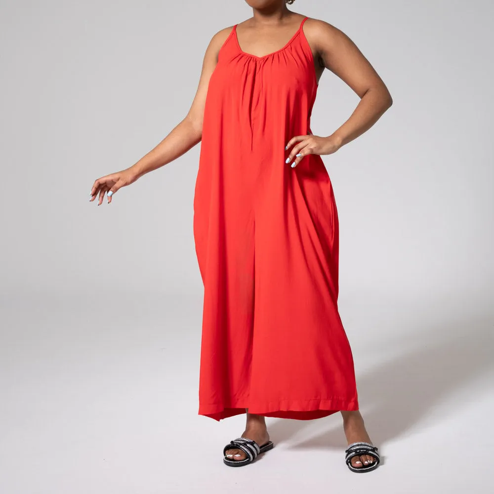 Terracotta Viscose Jumpsuit sold by Fashion World product image thumbnail 2