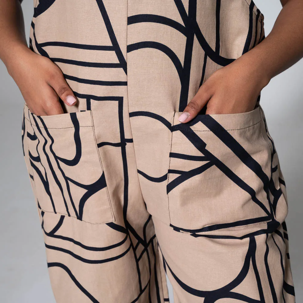 Printed Linen Jumpsuit sold by Fashion World product image thumbnail 2