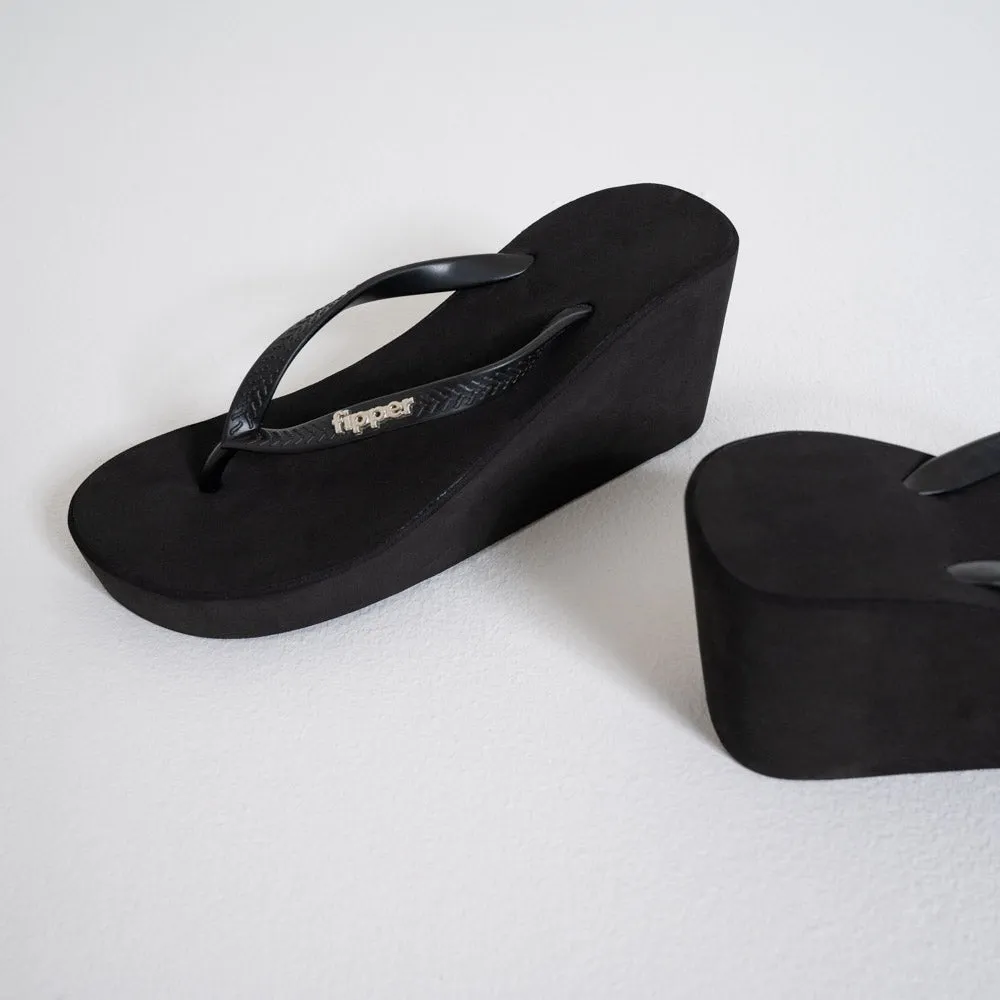 Black Wedge Sandals sold by Fashion World product image thumbnail 3