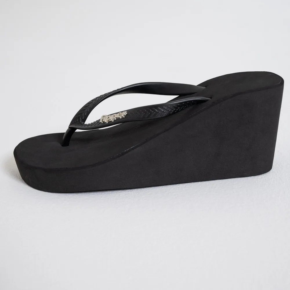Black Wedge Sandals sold by Fashion World product image thumbnail 4