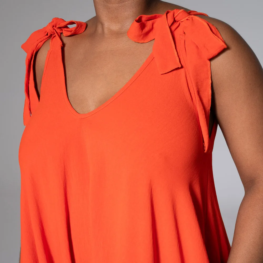 Terracotta Shoulder Tie Jumpsuit sold by Fashion World product image thumbnail 3