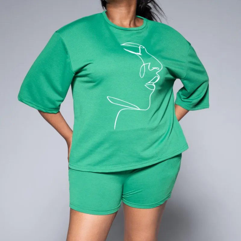 Emerald Top And Shorts Set sold by Fashion World