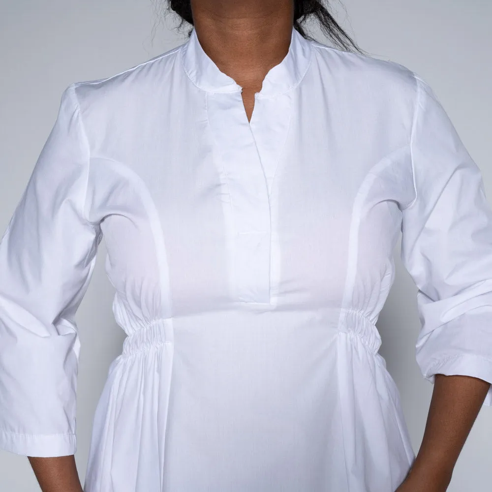 White Poplin Tunic sold by Fashion World product image thumbnail 3