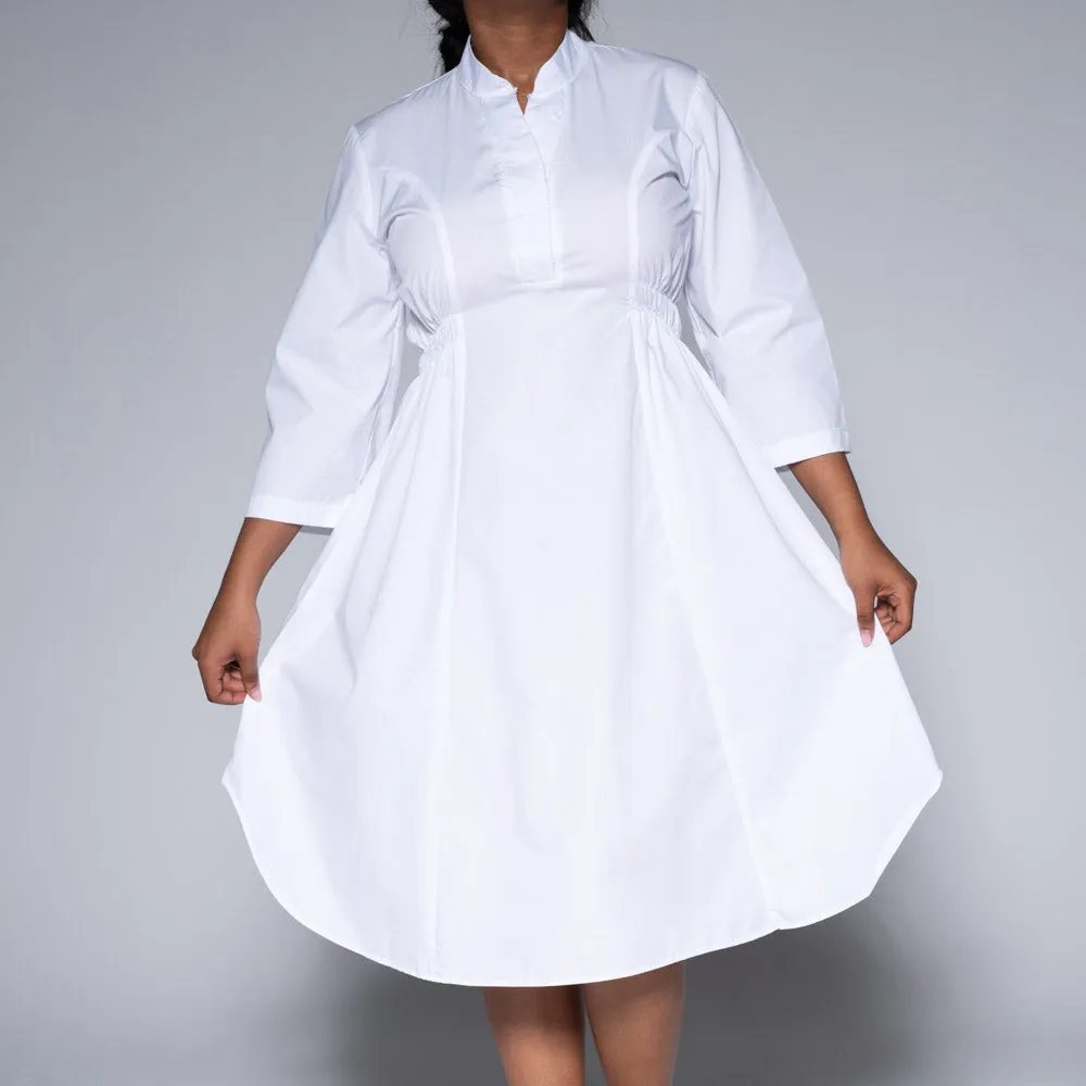White Poplin Tunic sold by Fashion World product image thumbnail 4