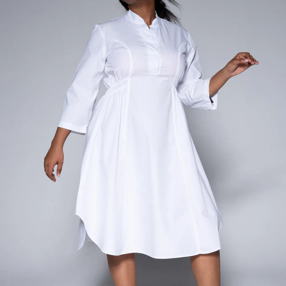 White Poplin Tunic sold by Fashion World product image thumbnail 2