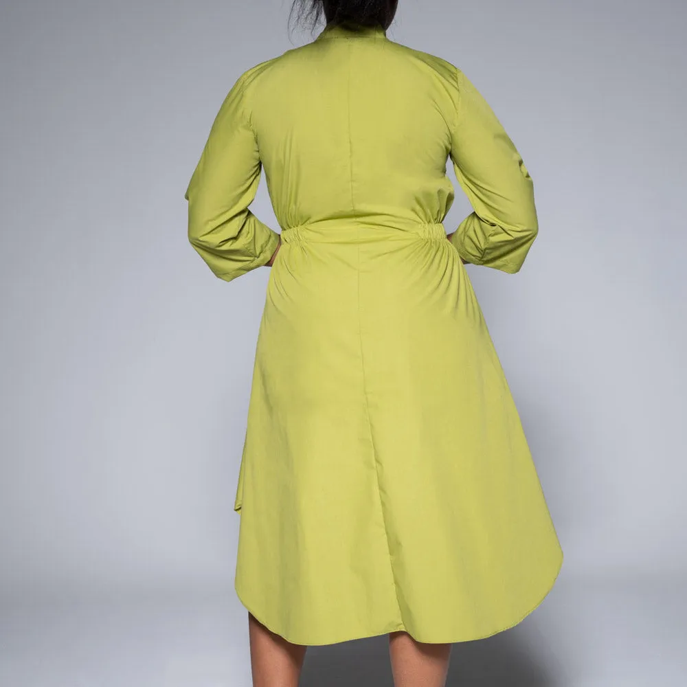 Chartreuse Poplin Tunic sold by Fashion World product image thumbnail 5