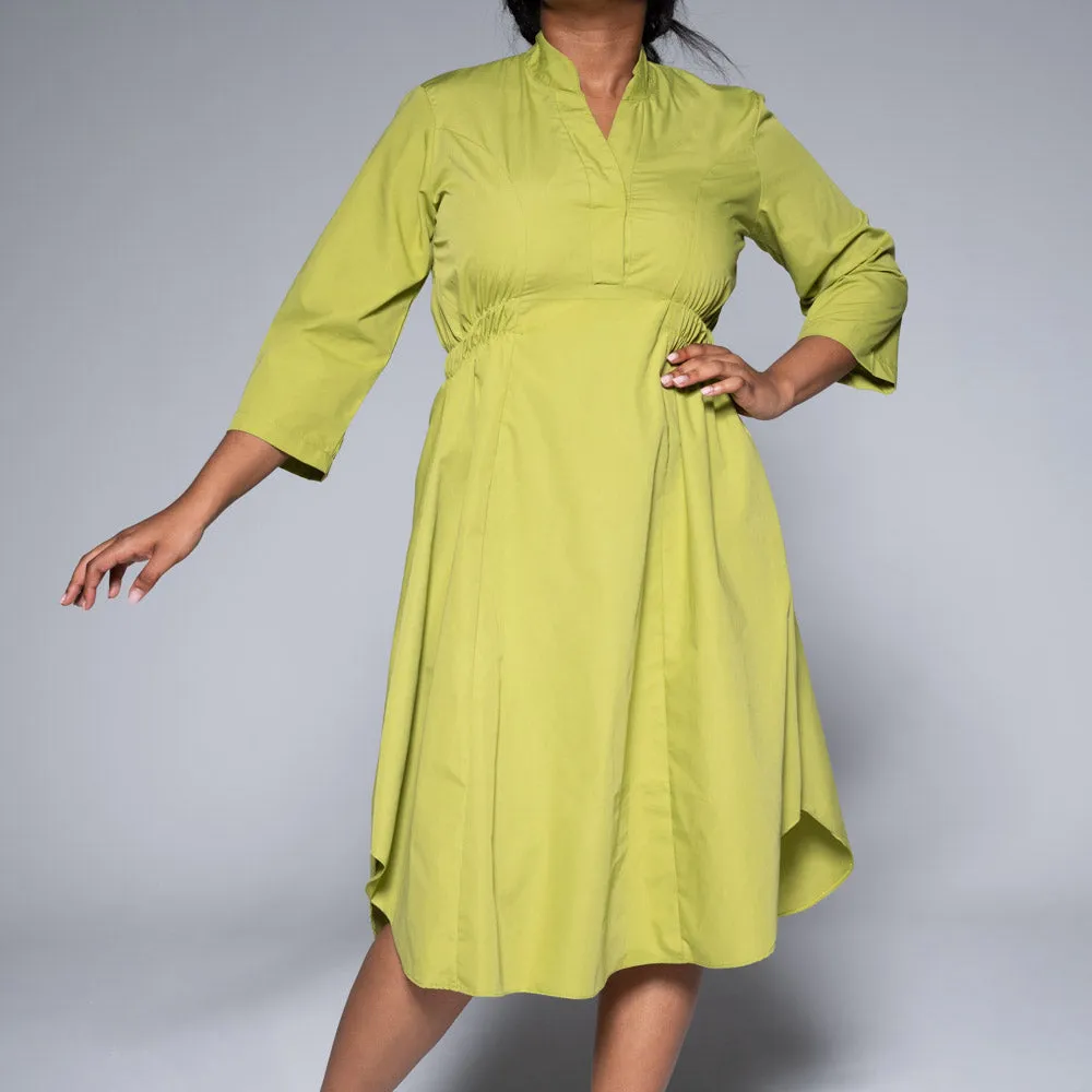 Chartreuse Poplin Tunic sold by Fashion World product image thumbnail 2