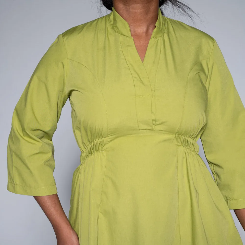 Chartreuse Poplin Tunic sold by Fashion World product image thumbnail 4