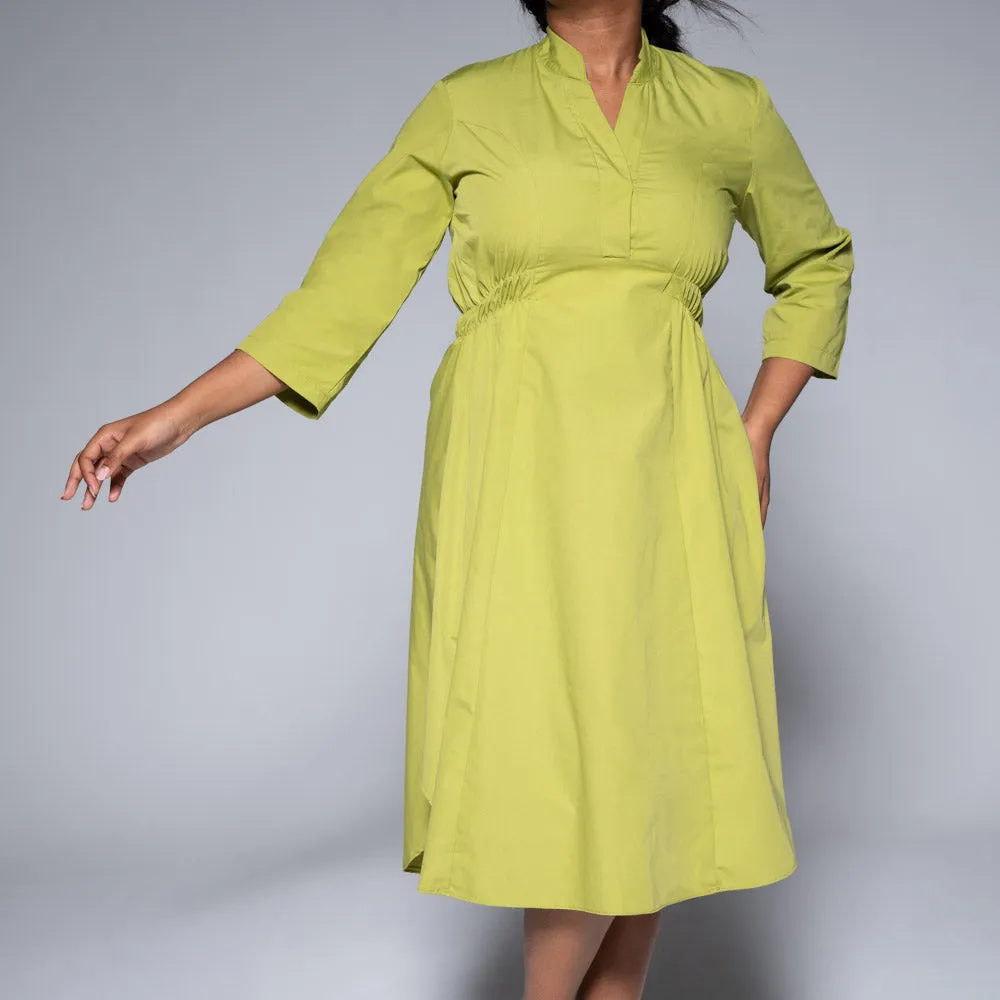 Chartreuse Poplin Tunic sold by Fashion World product image thumbnail 3