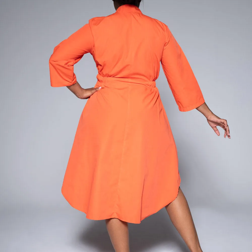 Tangerine Poplin Tunic sold by Fashion World product image thumbnail 5