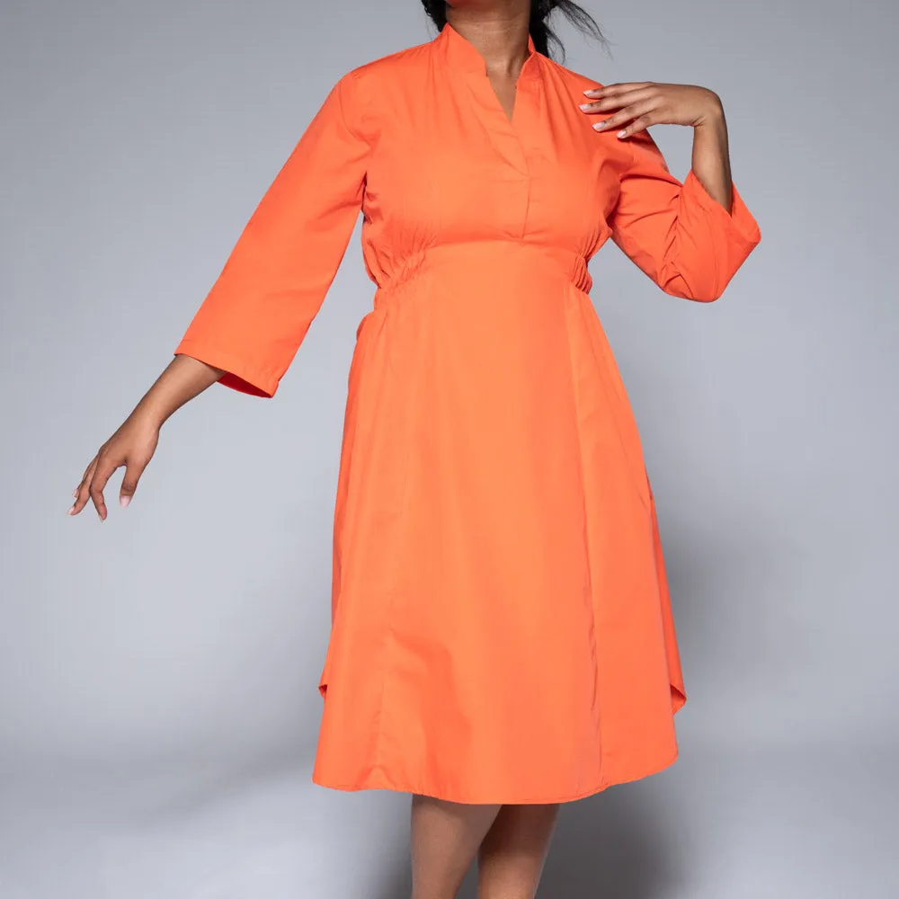Tangerine Poplin Tunic sold by Fashion World product image thumbnail 2