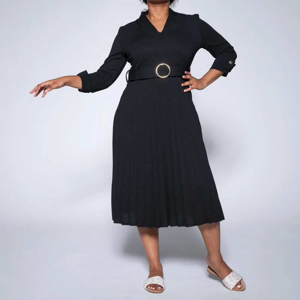 Black Pleated Dress sold by Fashion World product image thumbnail 5