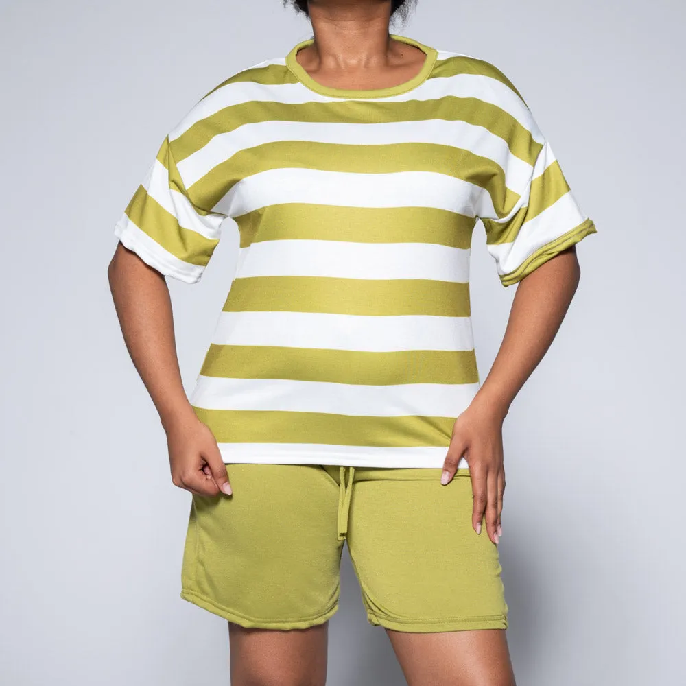 Chartreuse Top And Shorts Set sold by Fashion World product image thumbnail 5