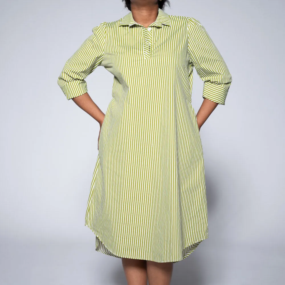 Plus Size Green Striped Tunic sold by Fashion World product image thumbnail 3