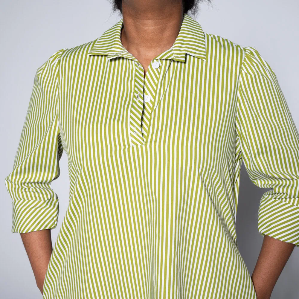 Plus Size Green Striped Tunic sold by Fashion World product image thumbnail 2