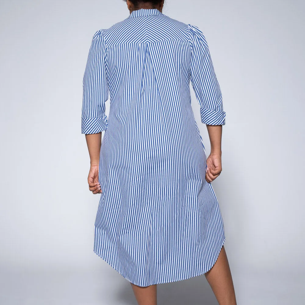 Plus Size Blue Striped Tunic sold by Fashion World product image thumbnail 5