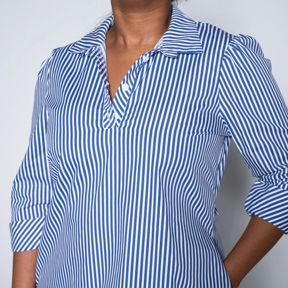 Plus Size Blue Striped Tunic sold by Fashion World product image thumbnail 2