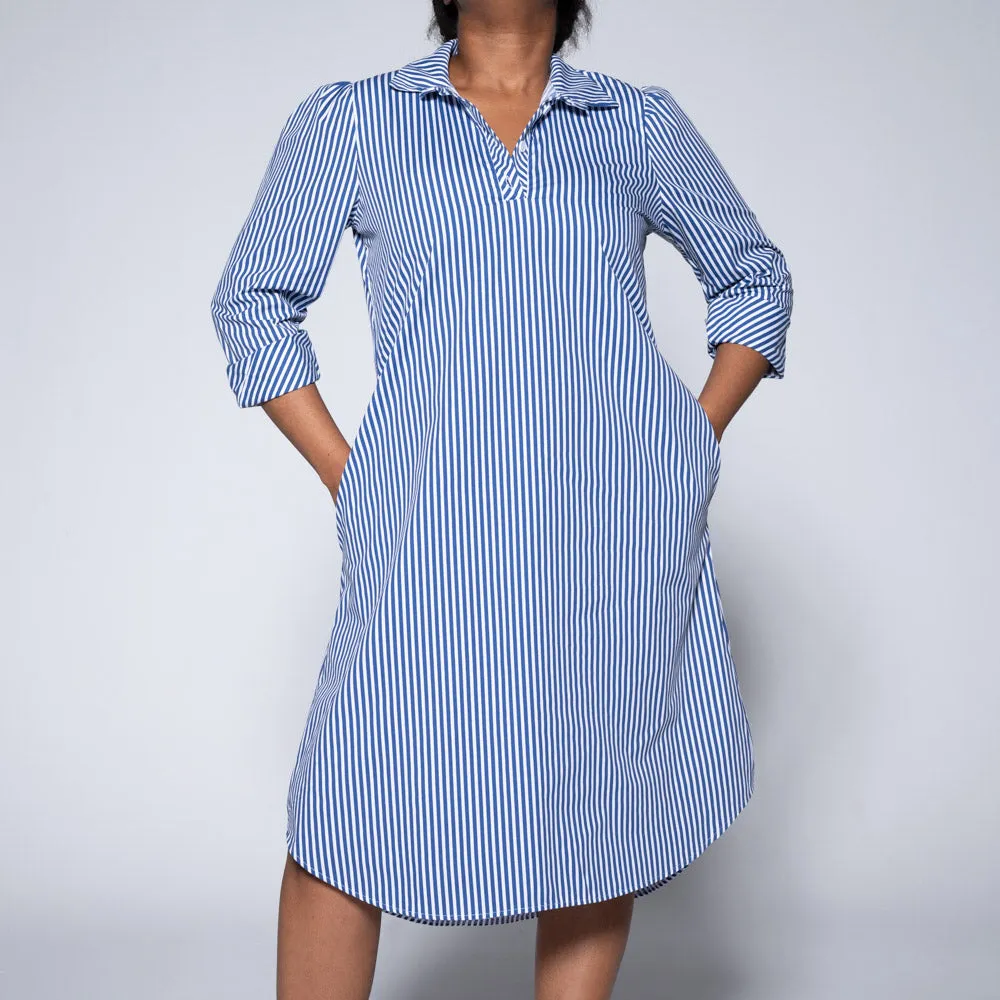 Plus Size Blue Striped Tunic sold by Fashion World
