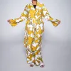Mustard Tie-Belt Printed Kimono sold by Fashion World