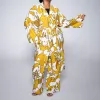 Mustard Tie-Belt Printed Kimono sold by Fashion World