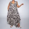 Blk/Stone Printed Jumpsuit sold by Fashion World