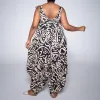 Blk/Stone Printed Jumpsuit sold by Fashion World