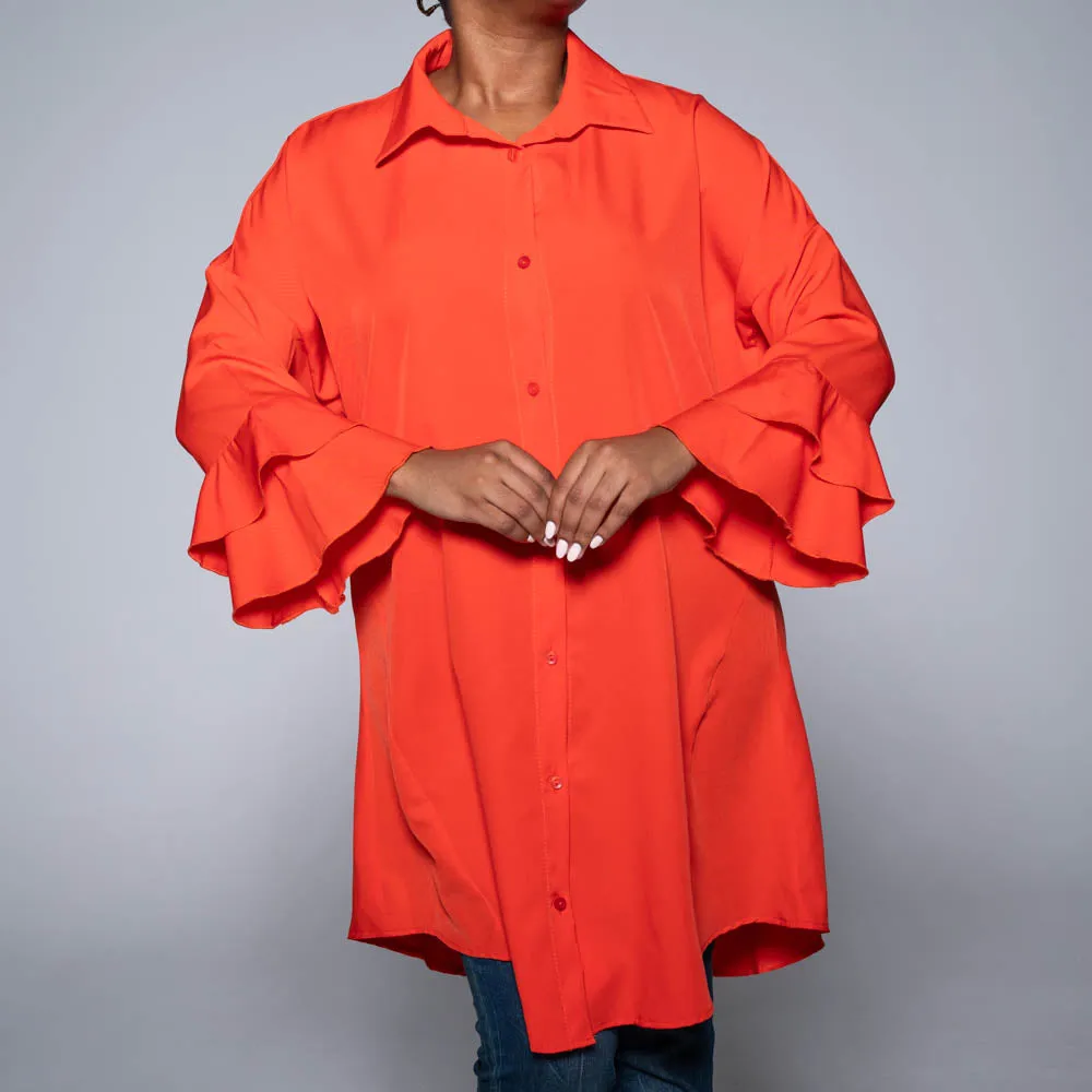 Terracotta Long Sleeve Tunic sold by Fashion World product image thumbnail 3