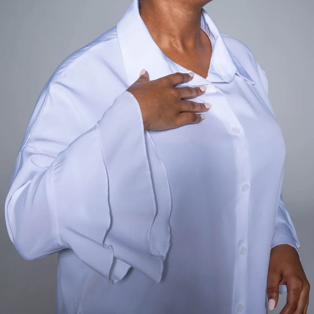 Optical White Long Sleeve Tunic sold by Fashion World product image thumbnail 5